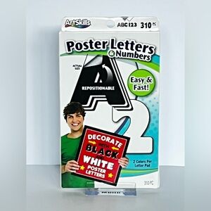 Repositionable Poster Letters & Numbers